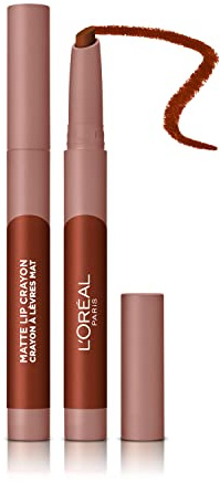 L'Oreal Paris Infallible Very Matte Lip Pencil Lipstick Smudge Proof Red 109 Flirty Toffee 1 kg