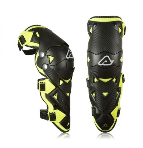 Acerbis Impact Evo 3.0 Knieprotektoren, schwarz/gelb, Einheitsgröße