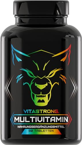 Multivitaminico Completo Vitastrong Qualità Premium, 13 Vitamine Essenziali ad Alto Dosaggio, Multivitaminico Uomo e Donna Made in Italy, Integratore Multivitaminico Puro e Certificato, Multivitamin