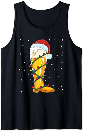 Mon Noël de bottes de bière du Père Noël Débardeur