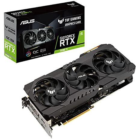 ASUS TUF Gaming NVIDIA GeForce RTX 3080 Ti OC Edition Carte graphique (PCIe 4.0, 12 Go GDDR6X, HDMI 2.1, DisplayPort 1.4a, double roulement à billes, certification de qualité militaire, GPU Tweak II