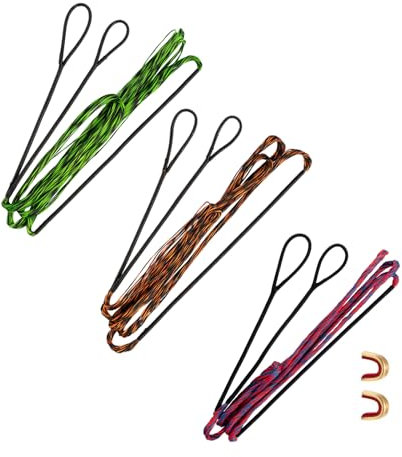 Deerseeker Färgat rep med 2 veckspetsar, 12/14/16 trådar, 122–177,8 cm, extra för traditionell långbåge