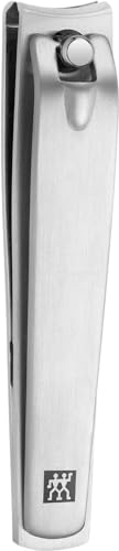 ZWILLING Nagelknipser (Für Fingernägel und Fußnägel, starke Hebelwirkung, leicht gebogene Schneide, hypoallergen), Premium, Silber, 85 mm