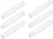 ciciglow Connecteur de Tuyau en Plastique 10 Pièces Raccord Cannelé Blanc Droit Même épisseur Barbelé Réparateur pour Tuyau de Pompe Tuyau en Silicone(6-6mm)