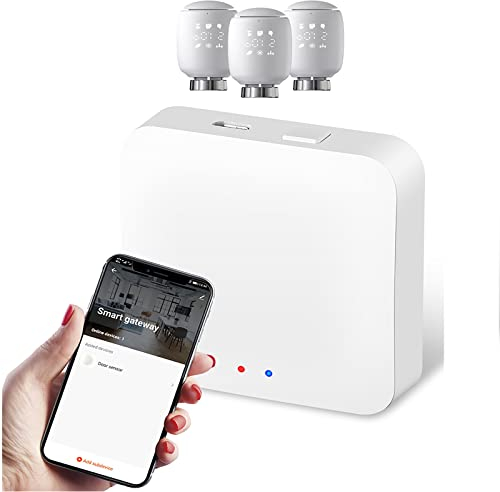 Termostato per radiatore intelligente da 4 pezzi Regolatore per radiatore intelligente con app WiFi Riscaldamento