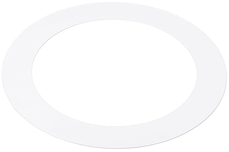 PATIKIL 5 ID 7.48 OD Goof Rings for Recessed Light, Matte White Goof Metal Trim Ring Lighting Fixture for Ceiling Wall Recessed Can Downlights