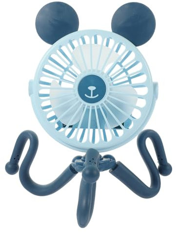 Amosfun Portable Mini Stroller Fan Usb Rechargeable Handheld Fan for Travel Lightweight Design for Outdoor Activities Strong Airflow for Camping and Picnics