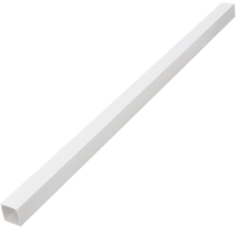 vidaXL Installationsrohre, Installationsrohr mit Löchern, Kabelrohr für dünnere Kabel, Kabelleiste kabelkanal Installationskanal, Weiß 100x60mm 30m PVC