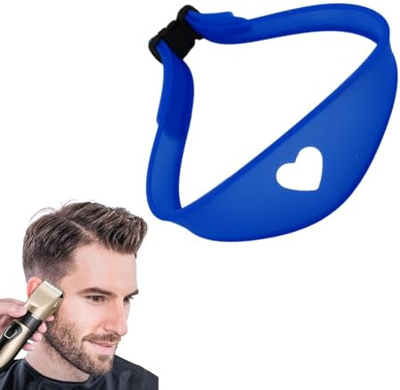 Guida per capelli regolabile per il collo, strumento per modellare l'attaccatura dei capelli, strumento portatile in silicone per tagliare i capelli, strumento per modellare l'attaccatura dei capelli
