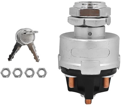 CENPEK Universale a 4 Posizioni con Interruttore di accensione a Chiave 12v per Camion Veicolo agricolo Interruttore di accensione per Veicolo di ingegneria