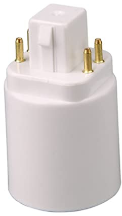 Wedhapy LED Light Bulb Adapter - 4 Pin Screw-Based GX24Q Light Bulb Converter Socket - Heat-Resistant Plug Adapter