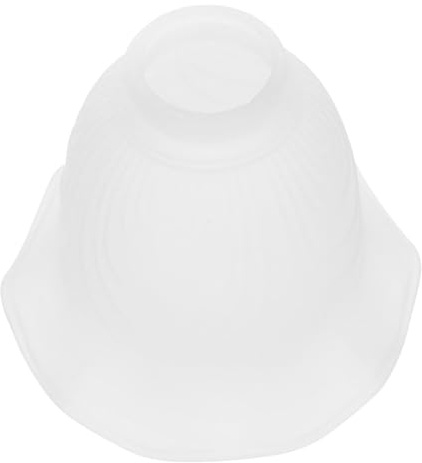 QUMIIRITY Cotton Flower Glass Pendant Light Shade E27 Ceiling Lamp Shade Acid-Etched European Style for DIY Chandelier Lighting