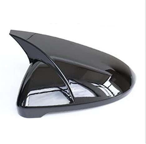 Rückspiegelkappe Carbon Helle Schwarz Abdeckung Für VW Für Golf Für MK7 7,5 Für GTI 7 7R Spiegel Abdeckungen Caps Rückspiegel Fall Abdeckung Spiegelkappen(1pc Black Right)