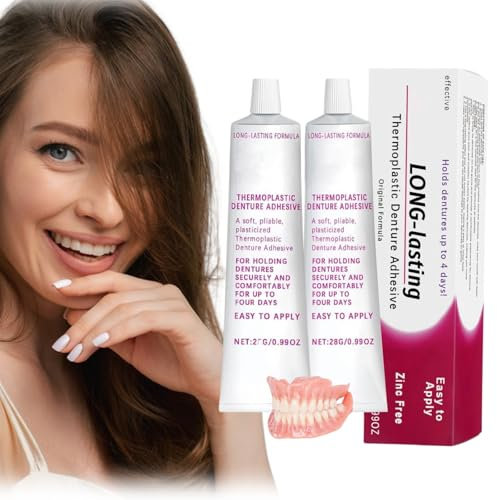 Adesivo Termoplastico per Protesi,Crema Adesiva per Protesi,Cuscinetto Adesivo per Protesi,Adesivo per Protesi Dentale,Adesivo Termoplastico Per Protesi Dentali Stringe Protesi