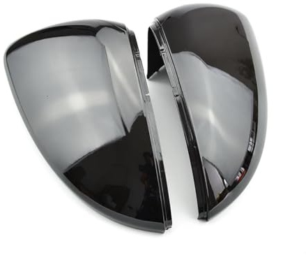 Spiegelabdeckungen Für VW Für Golf Für MK7 Für Golf 7 Für GTI 2014-2018 Vorne Links Rechts Schwarz Rück Seite Flügel Spiegel Kappe Abdeckung Rückspiegel Abdeckung(Bright Black)