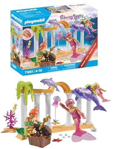 PLAYMOBIL | Promo Pack | Meerjungfrauen-Schatz mit Delfinen | Spielzeug ab 4 Jahren | Geschenk für Kinder | Fördert Kreativität | Märchenhaftes Unterwasser-Abenteuer mit Figuren | 71861