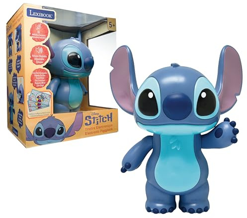 Lexibook, Stitch, elektronische Spardose, blau, JG140D | Disney Stitch Design, elektronische Spardose, blau