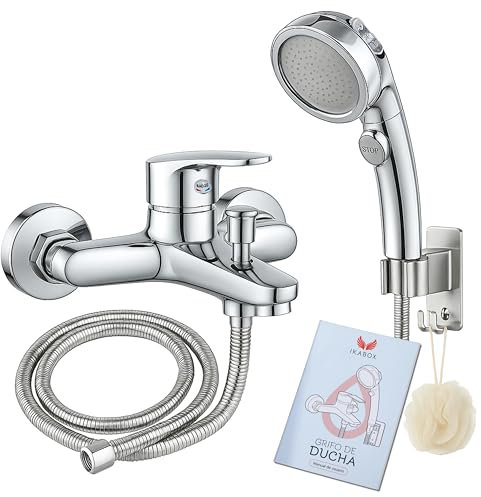 Grifo Bañera y ducHa | GriFo ducha | Grifo de ducha de Latón Reforzado | Griferia Para BañeRa y DuCha | Monomando DUcha | griFO duchA MonomanDO | Pack de Set Ducha Completa | GriFo bañerA