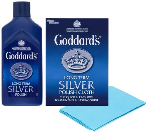 VR Angle Long Term Silver Polish Cloth and Cleaner - 125ML Kit | Restore the Beauty of Your Silver with Every Wipe | Gently Cleans, Shine & Protects Silver Jewellery
