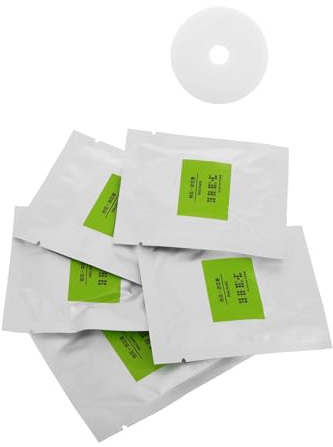 DONFAMDS 5pcs Car Air Freshener Refill Tablets for Vehicle Interior with Absorbent Tissue and Essential Oil, Easy Replacement, Continuous Fresh Scent, White Car Scent Pads for Aroma