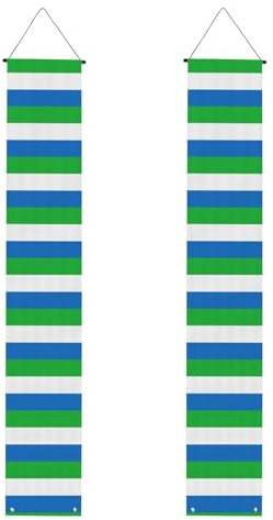 Bandera de Sierra Leona impresa para todo tipo de celebraciones, reuniones, porche, pancarta reutilizable con cuerdas para colgar
