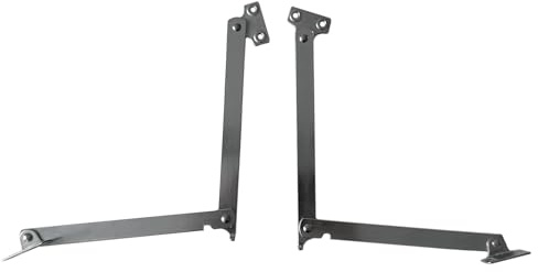 Gelenkstange aus verzinktem Stahl mit Feststeller 30 cm | Paar rechts/links | Set 2 Stück für Türen, Türen und Schlösser