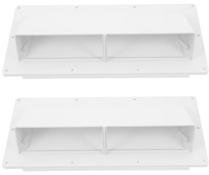 Ipetboom Cubierta de Ventilación para Autocaravana 2 Piezas Tapa para Rejilla de Campana Extractora y Cuarto de Ducha Protección Resistente para Ventilación de Estufa y Escape