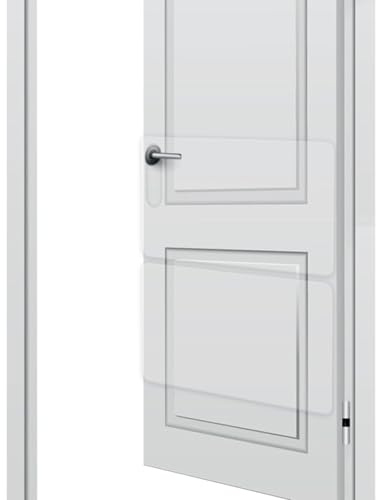 Anti Scratch Dog Guard - 24 Inch Long Clear Self Adhesive Door Protector, Clear Pet Scratch Guard Film Barrier | Prevent Damage