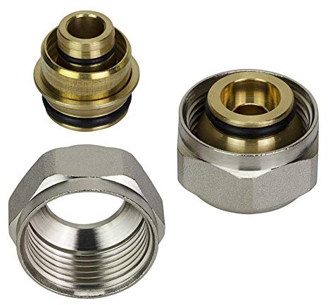 Eurokonus-Rohrverbinder für Fußbodenheizung, 12 mm, 2 Stück
