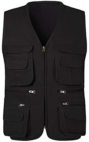 KTWOLEN Herr Gilet Väst Jacka Safari Jakt Vandring Väst ärmlös Jacka Människor Inga Bomull Utomhusväst