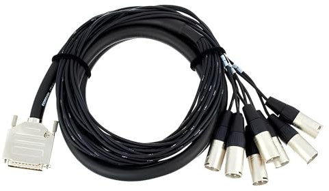 Cordial Economy Multicore D-Sub/XLRm 8-fach, Rean Stecker, 3 m - Cavo multicore analogico