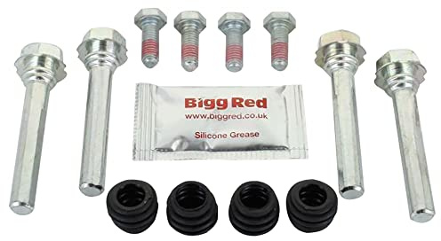 Bigg Red - Brake Caliper Slider Bolt Kit - Front Left & Right - Axle Set - Compatible with Selected Models
