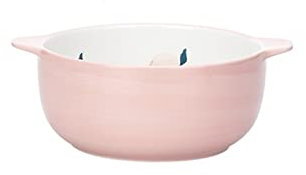 Lasagnera 7/8 pollici ceramica ceramica ciotola da cucina for uso domestico zuppa di cereali cereale ciotola resistente al calore antiquata forno forno ciotole Teglie da Forno ( Color : 7 inch peach )