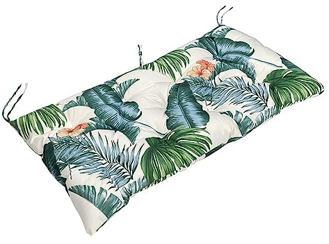 Morbuy Bankauflage Outdoor, Stuhlkissen Bankkissen Wasserfest Bankauflagen Gartenbank-Sitzkissen Weicher Sitzauflage Bank Indoor Bench Cushion Bankpolster Polsterauflage (100 * 50CM,Bananenblatt)