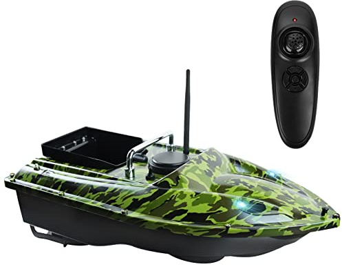 Bait Boat for Fishing RC Fishing Bait Boat for Carp Fishing - 546Yards Remote Control with 3.3lbs Loading (Camo Green)