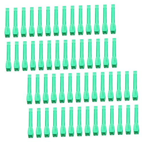 Happyyami 100pièces Pinces à Cordon Ombilical Jetables Pour Bétail Et Animaux Lot De Clips Avec Design Anti-dérapant Et Dentelé Accessoire De Mise Bas Pour Chiots Chatons Et Élevage Fermier