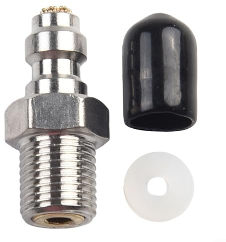 Clapet anti-retour à connexion rapide en PCP, connecteur mâle de 8 mm, en acier inoxydable, M10 x 1