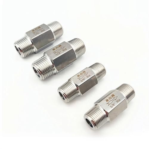 Magnetventile Einwegventil aus Edelstahl 304, 1/8 Zoll, 1/4 Zoll, 3/8 Zoll, 1/2 Zoll, 3/4 Zoll, 1 Zoll, Sechskant-Außengewinde, Rückschlagventil(3/4)