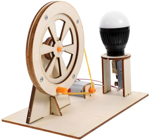 TOYANDONA Generador De Manivela Manual Kit De Electricidad para Experimentos Científicos Juguete Educativo Madera Manivela Generador De Emergencia para Proyectos De Ciencia