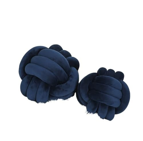 MZSKLW Knotenkissen, weiches Plüsch-Knotenkissen für Kinder, Sofa, Rückenlehne, grün, rund, handgewebt, Wurfkissen für Wohnzimmer, Bett, Wohnzimmer, Bodenkissen (Farbe 1)