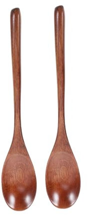 2 Pièces Cuillères Ustensiles de Cuisine pour Mélanger Servir pour Salades Cuisson Design Ergonomique Optimal