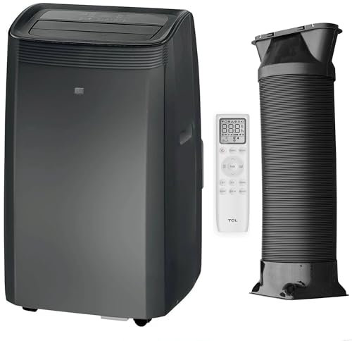 TCL Mobile Klimaanlage 12000 BTU 35m² Raumgröße - Kühlen, Heizen, Entfeuchten, Ventilieren mit Laufrollen