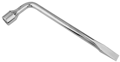 Professional Tire Changer Wrench Telescoping Lugs Wrench Adjustable Leverages Systems for Garage Roadside Emergencies Adjustable L Shaped Tire Iron