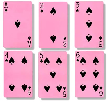 Generisch 2 Stück Rosa Spielkarten Rosa Pokerkarten 2X 54 Karten Standard Spielkarten Geeignet für Partys, Festivals, Geburtstage, Camping, Reisen und als Geschenk