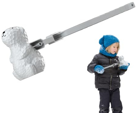 Molde para Bolas De Nieve para Niños - Juguetes De Invierno De Papá Noel Y Oso Polar - Juguetes De Nieve para Jugar En Invierno,para Niños Niñas Entusiastas del Aire Libre Jardín