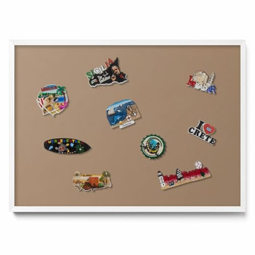 Tulup Magnetboard Pinnwand 70x50 cm Schwarz Kunststoffrahmen Metall Oberfläche Minimalistisch Magnetisch Memoboard Wandtafel Notiztafel für Büro Zuhause Schule Küche Organisation