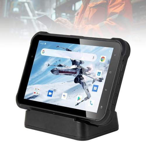 DIHUAN Tablette Industrielle Android de 8 Pouces, Stockage 4G + 64G, étanche Ip67/anti-poussière/anti-chute, Carte SIM insérable, Prend en Charge Le réseau 4G, Bluetooth, GPS, WiFi