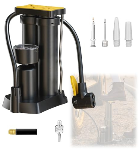 Pedal de bombeo de pie para motocicleta, bicicleta, coche, bola de natación, ahorro de trabajo, inflado, multifunción para el hogar, 150 PSI/170 PSI