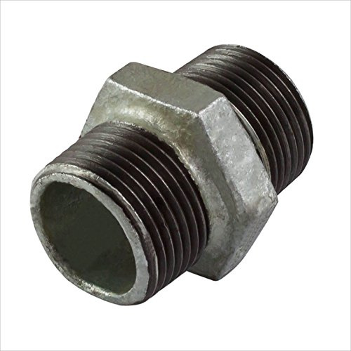 Stabilo-Sanitaer Doppelnippel 2 Zoll DN 50 Rohrnippel Temperguss Fitting Gewindefitting Tempergussfitting Rohrfitting