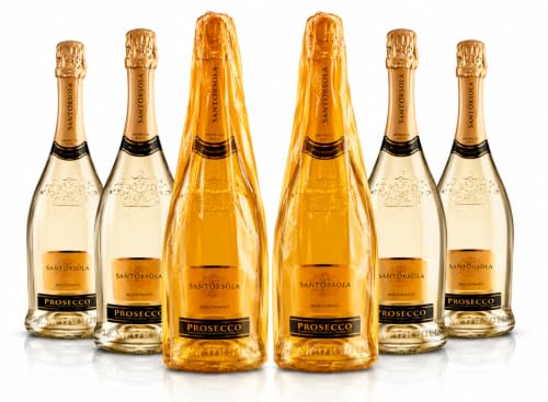Sant'Orsola - Prosecco D.O.C. Millesimato Extra Dry, da Uva Glera, Gusto Fresco con Note Fruttate, 6x750 ml